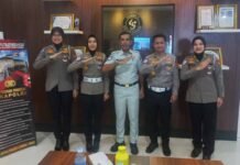 Bersama Ditlantas Polda NTB
