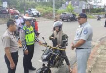 Bersama Sat Lantas Polres OKU Selatan