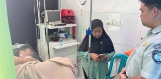 di Jembatan Busui Kabupaten Paser