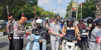 Bendera Merah Putih Sambut HUT ke-80 RI