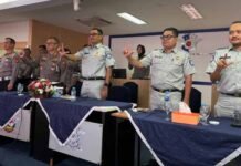 Jasa Raharja Sumsel dan Ditlantas Polda Sumsel Saksikan Penandatangan PKS Terpusat Bersama Korlantas PKS Terpusat Bersama Korlantas