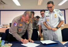 Serahkan Tas Sekolah Jasa Raharja Sumsel Komitmen Dukung Giat Polisi Cilik Bersama Polda Sumsel jasa raharja sumsel