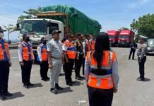 Jasa Raharja Bali Dukung Kegiatan Sosialisasi ODOL di Perbatasan Klungkung–Karangasem di Perbatasan Klungkung–Karangasem