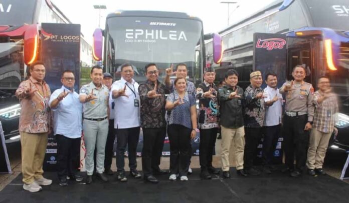 Peluncuran Sleeper Bus PT LOGOS Peluncuran Sleeper Bus PT LOGOS