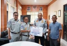 Jasa Raharja Kalsel Perluas Dukungan Keselamatan Melalui Bantuan Pembangunan Halte Gambut Pembangunan Halte Gambut