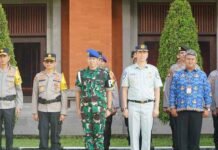 PT Jasa Raharja Kantor Wilayah Bali Ikut Serta Dalam Upacara Gelar Pasukan Operasi Zebra Agung 2025 Ditlantas Polda Bali jasa raharja bali