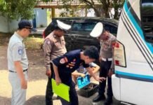 Jasa Raharja Dukung Pelaksanaan Ramp Check di Terminal Petta Ponggawae Kab. Bone di Terminal Petta Ponggawae Kab. Bone