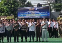 Jasa Raharja Karawang Hadiri Apel Gelar Pasukan Operasi Zebra Lodaya 2025 Di Mapolres Karawang jasa raharja jabar
