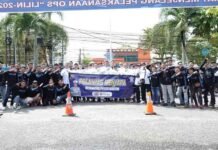 PT Jasa Raharja Kanwil Kalimantan Timur Tingkatkan Keselamatan Pengendara Komunitas Motor dan Ojek Online Melalui MUKL, PPGD, & Safety Campaign jasa raharja kaltim