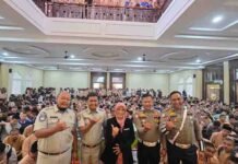 Jasa Raharja Bukittinggi dan Satlantas Bukittinggi Berikan Edukasi Keselamatan Lalu Lintas kepada Pelajar SMKN 1 Bukittinggi jasa raharja sumbar