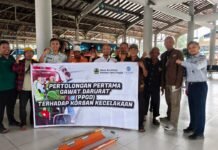 Jasa Raharja Pekalongan Gelar Pelatihan Pertolongan Pertama Gawat Darurat Di Terminal Kota Pekalongan Di Terminal Kota Pekalongan