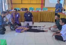 Jasa Raharja Singkawang Gelar Sosialisasi Pertolongan Pertama Gawat Darurat di Kecamatan Tebas jasa raharja kalbar